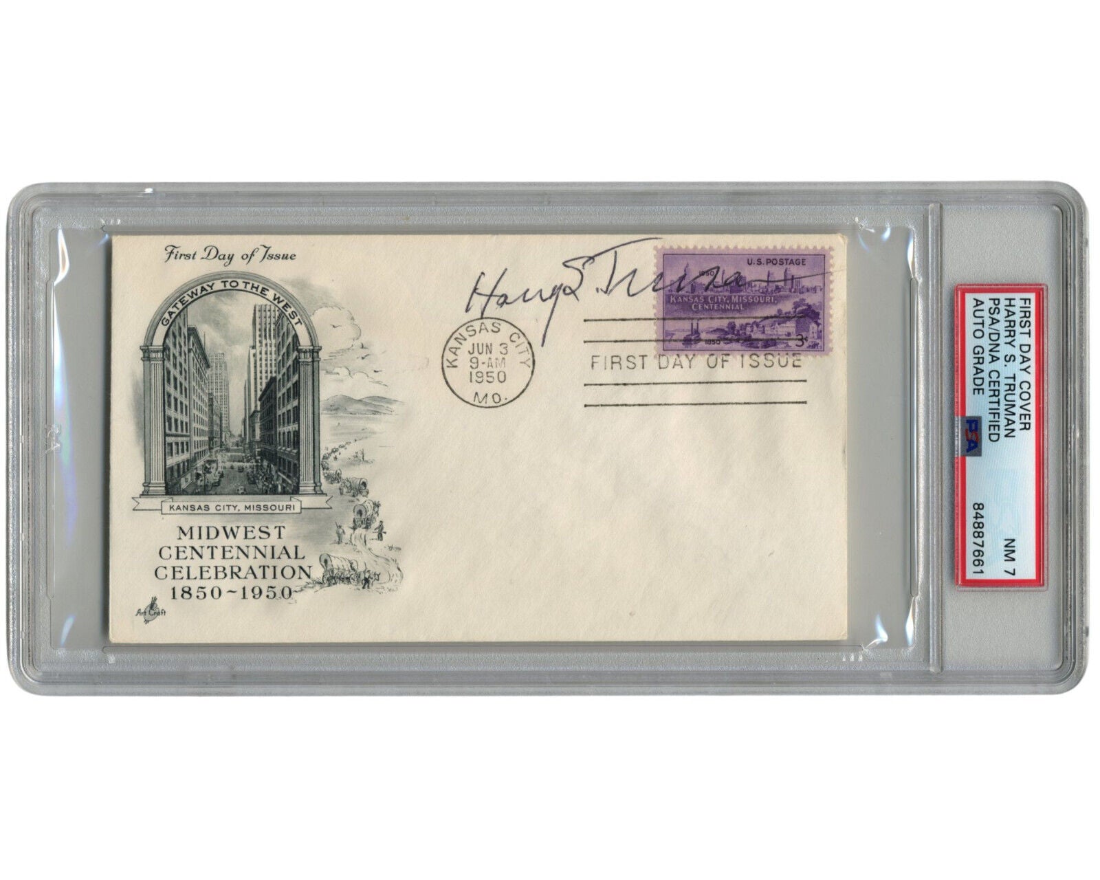 President HARRY TRUMAN Signed First Day Cover PSA - Bold Autograph!