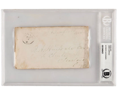 President JAMES A. GARFIELD Signed Free Frank BAS Authentication