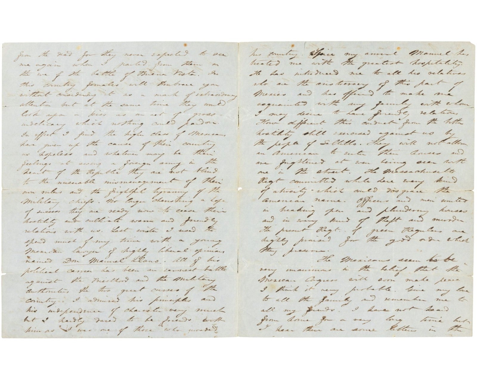 Incredible Abner Doubleday Signed Letter (ALS) On Mexican American War PSA & BAS