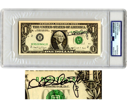 Mercury 7 Astronaut Deke Slayton Signed Currency $1 Dollar Bill PSA Auto