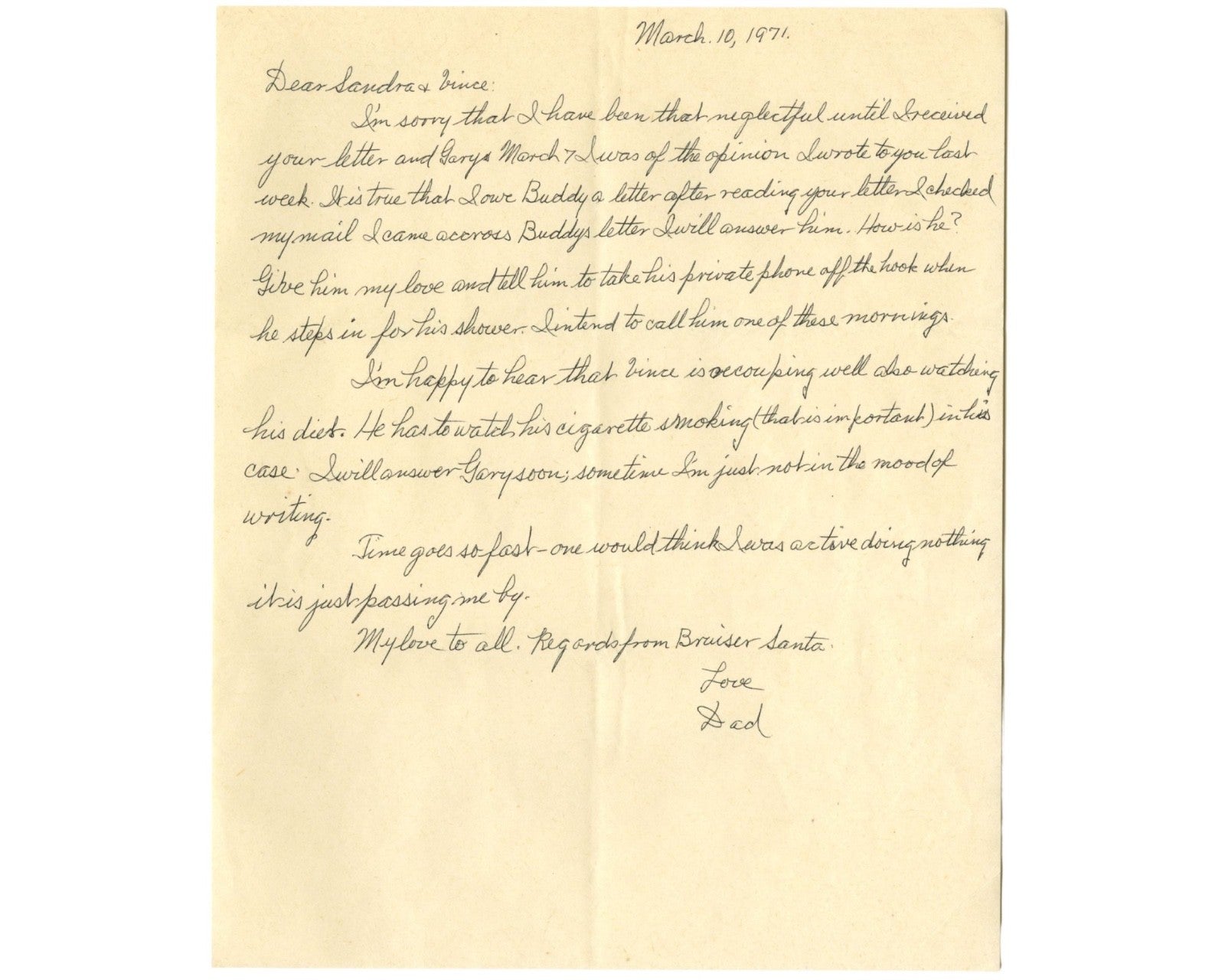 Mob Accountant Meyer Lansky Handwritten & Signed Letter to Daughter Ex. Grandson