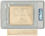 Prime Minister Winston Churchill Signed Envelope on Munitions of War Envelope
