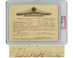 WWI Dated President Dwight D. Eisenhower Signed Army Appointment - One of a Kind