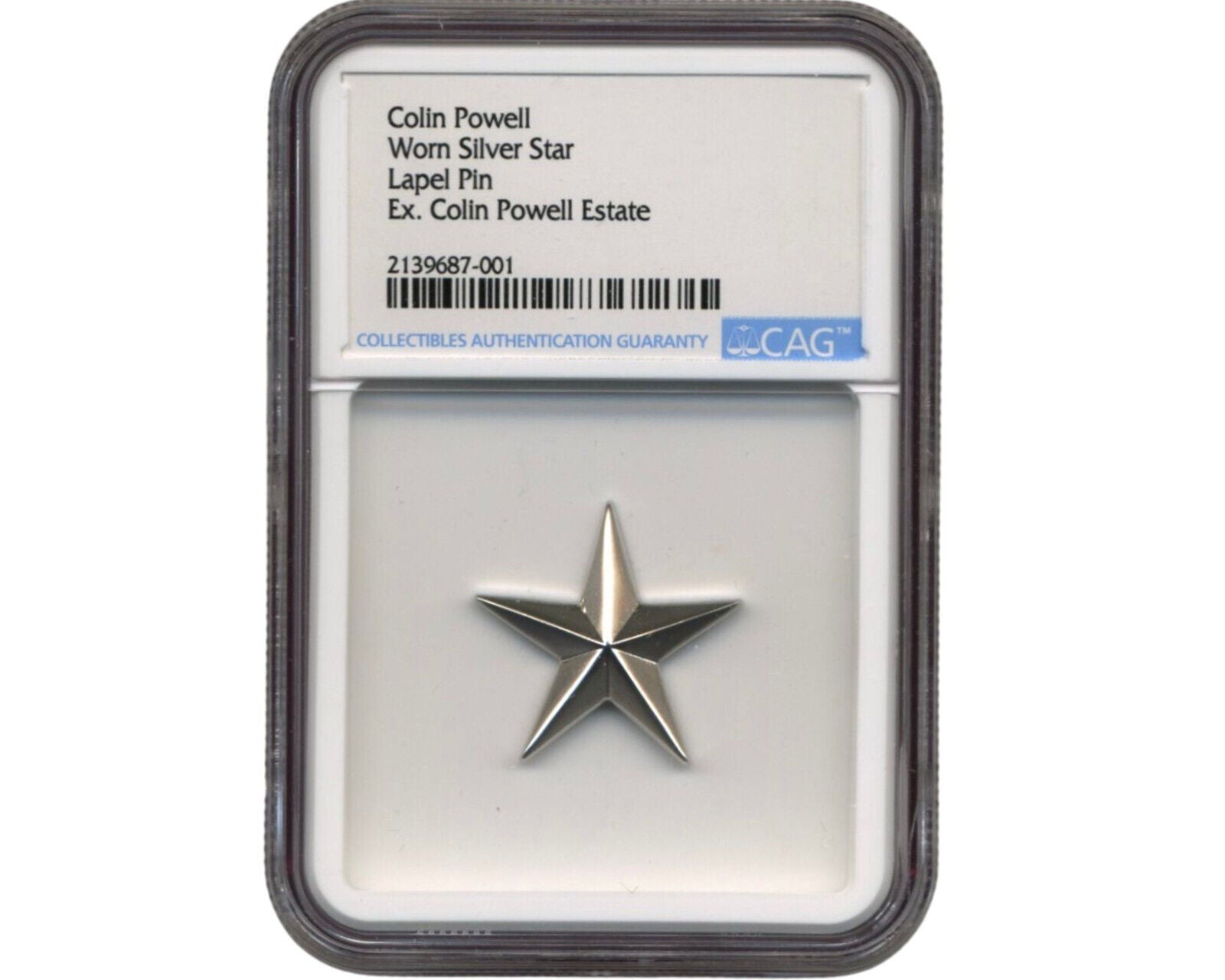 General Colin Powell's Worn Lapel Pin. CAG. Ex. Colin Powell Estate