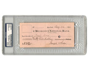 Civil War Confederate General Joseph “Fighting Joe" Wheeler Signed Check PSA