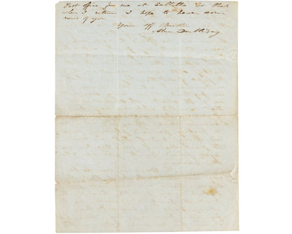 Incredible Abner Doubleday Signed Letter (ALS) On Mexican American War PSA & BAS