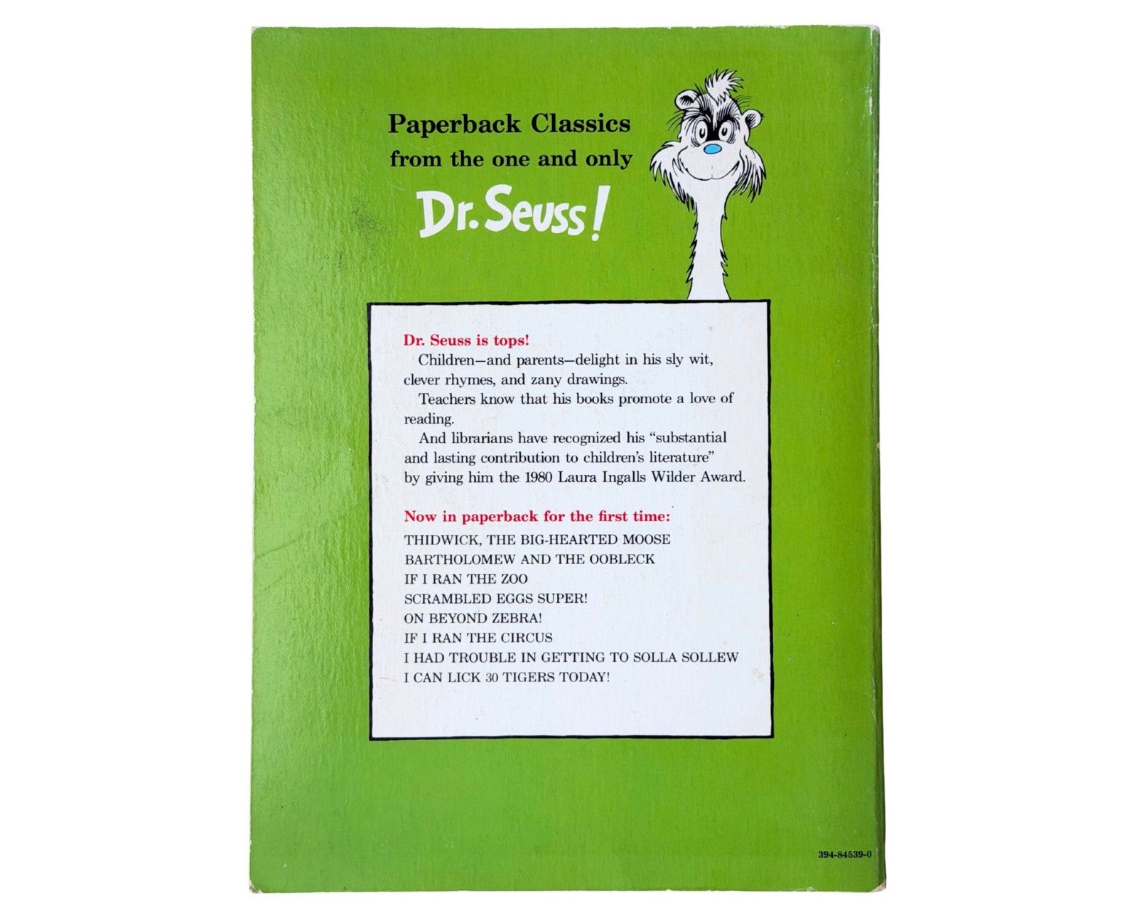 Dr. Seuss "Barholomew and the Oobleck" Boldly Signed Book JSA Auto
