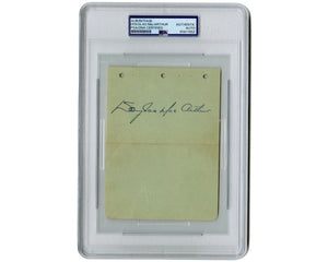 General Douglas MacArthur Signed Cut Signature, Large Example! PSA Auto