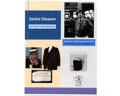 The Honeymooners Star Jackie Gleason Screen Worn & Owned Suit Relic Ex Christies