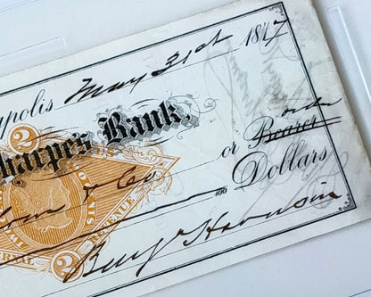 President Benjamin Harrison Signed Check PSA 8 Auto - Paying off Interest!