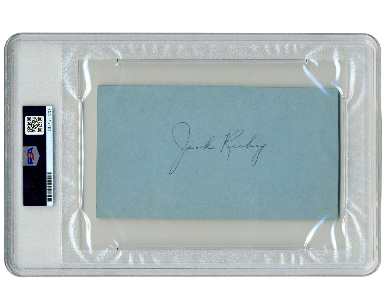 Unique Jack Ruby Twice Signed Cut Autograph - JFK Assassin Shooter PSA Auto