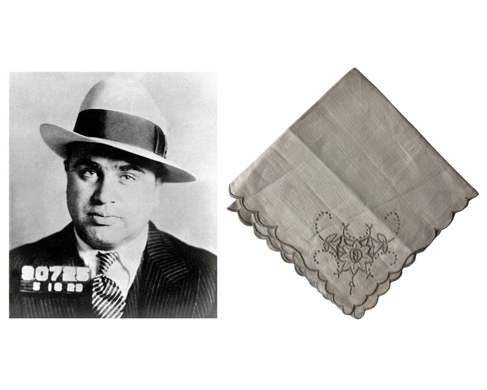 Al Capone’s Personally Owned Napkin Ex. Capone Estate, As Seen on Netflix!