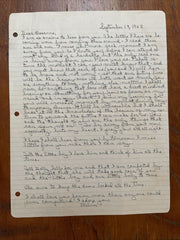 Melvin Purvis FBI Agent Lead on Dillinger & Baby Face Nelson Signed Letter PSA