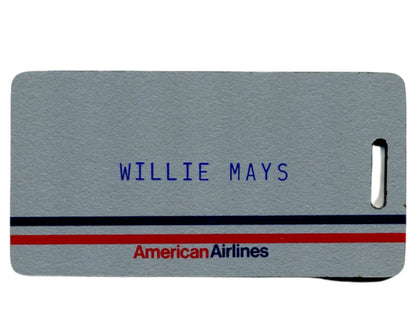 Willie Mays Personally Owned Luggage Tag from AA Ex. Mays Estate / Hunt Auctions