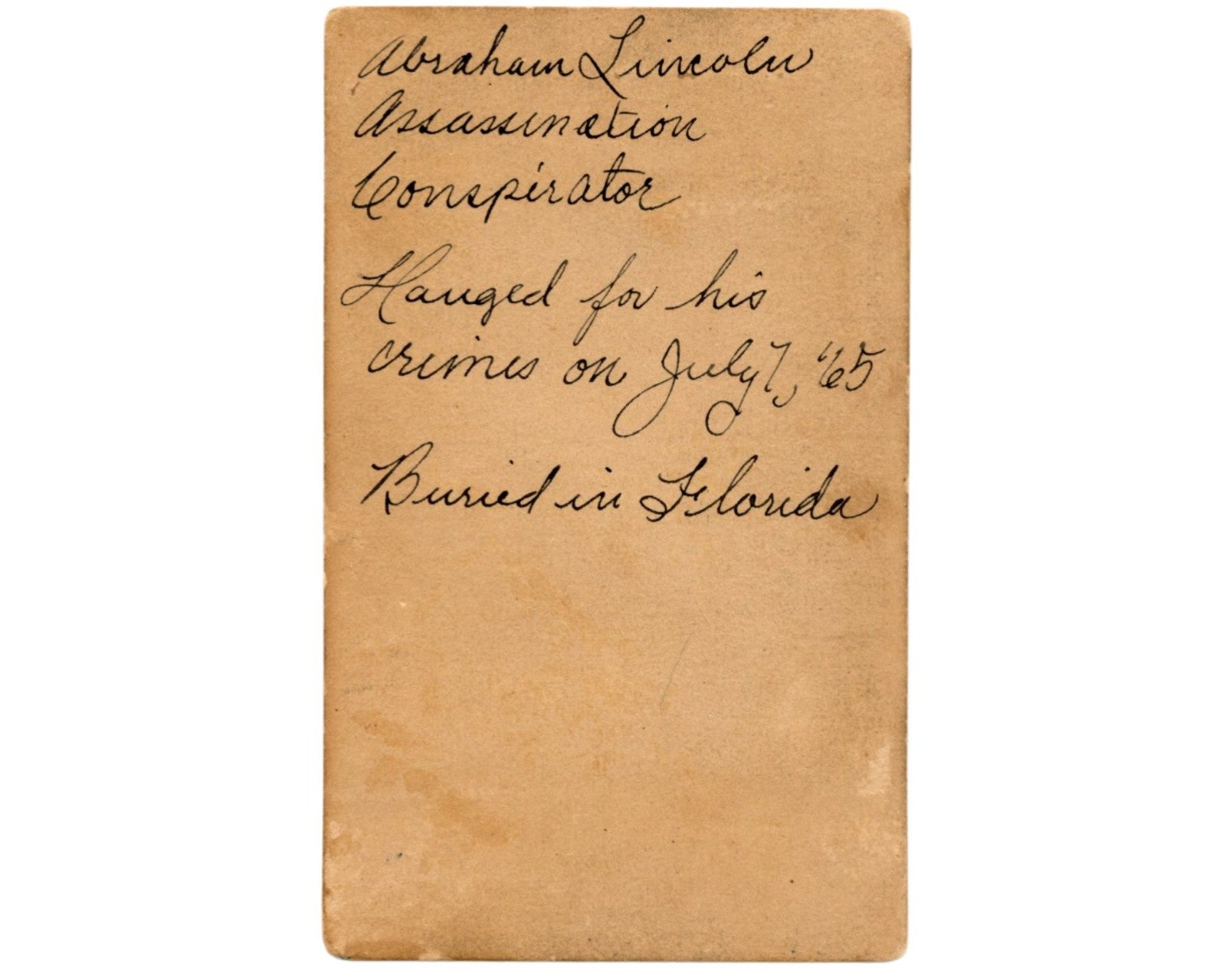 Rare CDV of Lewis (Paine) Powell President Lincoln Assassination Conspirator
