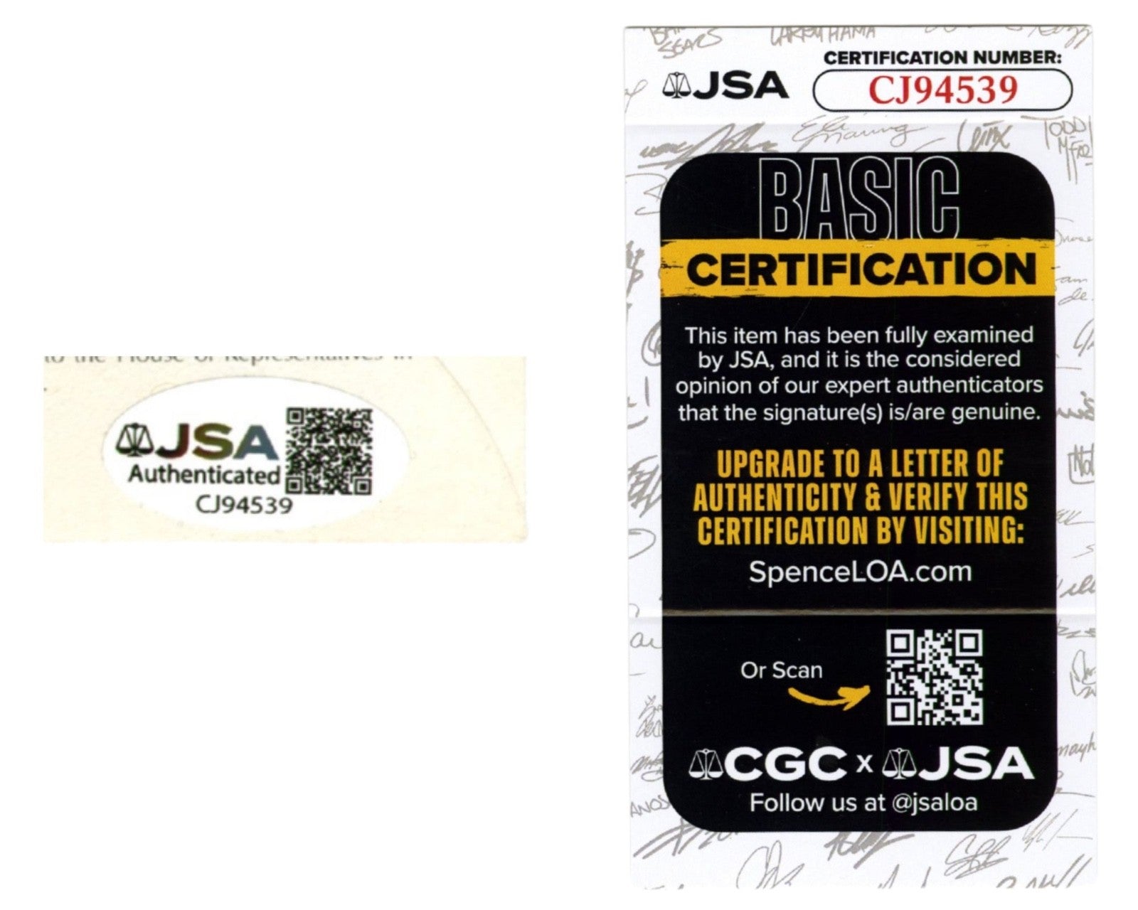 President George H. W. Bush & Dan Quayle Signed Inauguration Cover JSA