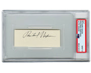 President Richard Nixon Signed Cut PSA Mint 9! Perfect Signature!