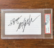 Michael C. Hall DEXTER Signed Index Card PSA Gem Mint 10 Auto