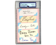 First Lady President Nixon Ford Carter Reagan Bush Signed Cut PSA Gem Mint 10