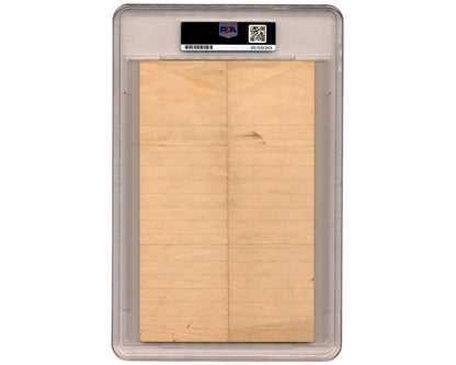 Clara Barton Twice Signed Handwritten Letter on Barton Hospital Check PSA Mint 9