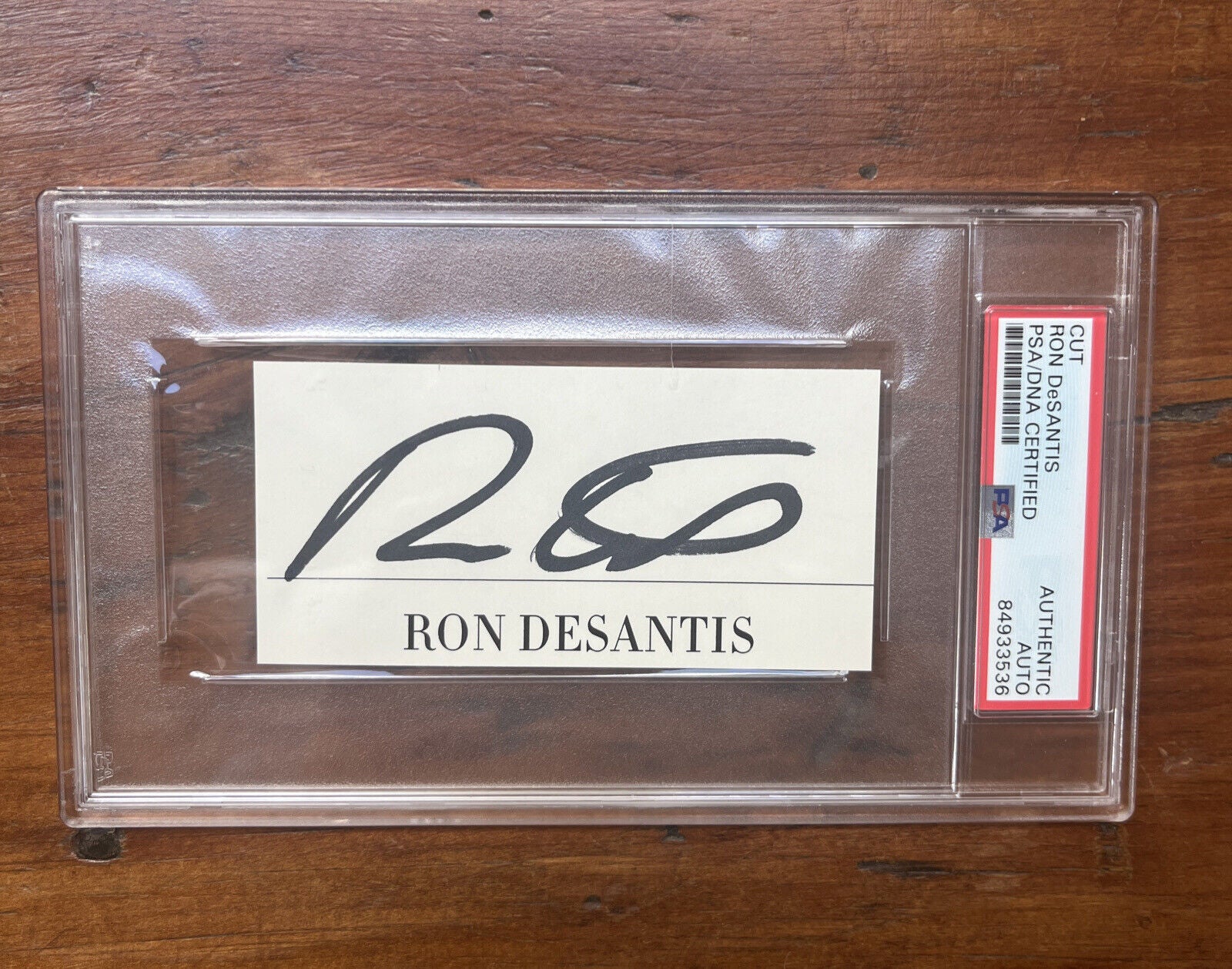 Governor Ron DeSantis Signed Bold Cut PSA Autograph 
