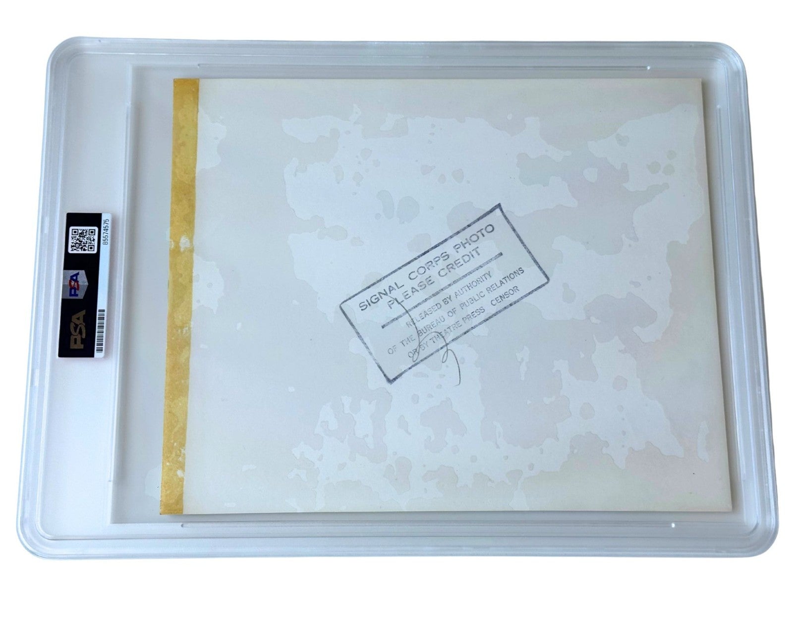 WWII Era Winston Churchill U.S. Army Signal Corps Photograph w/ Cigar PSA Type I