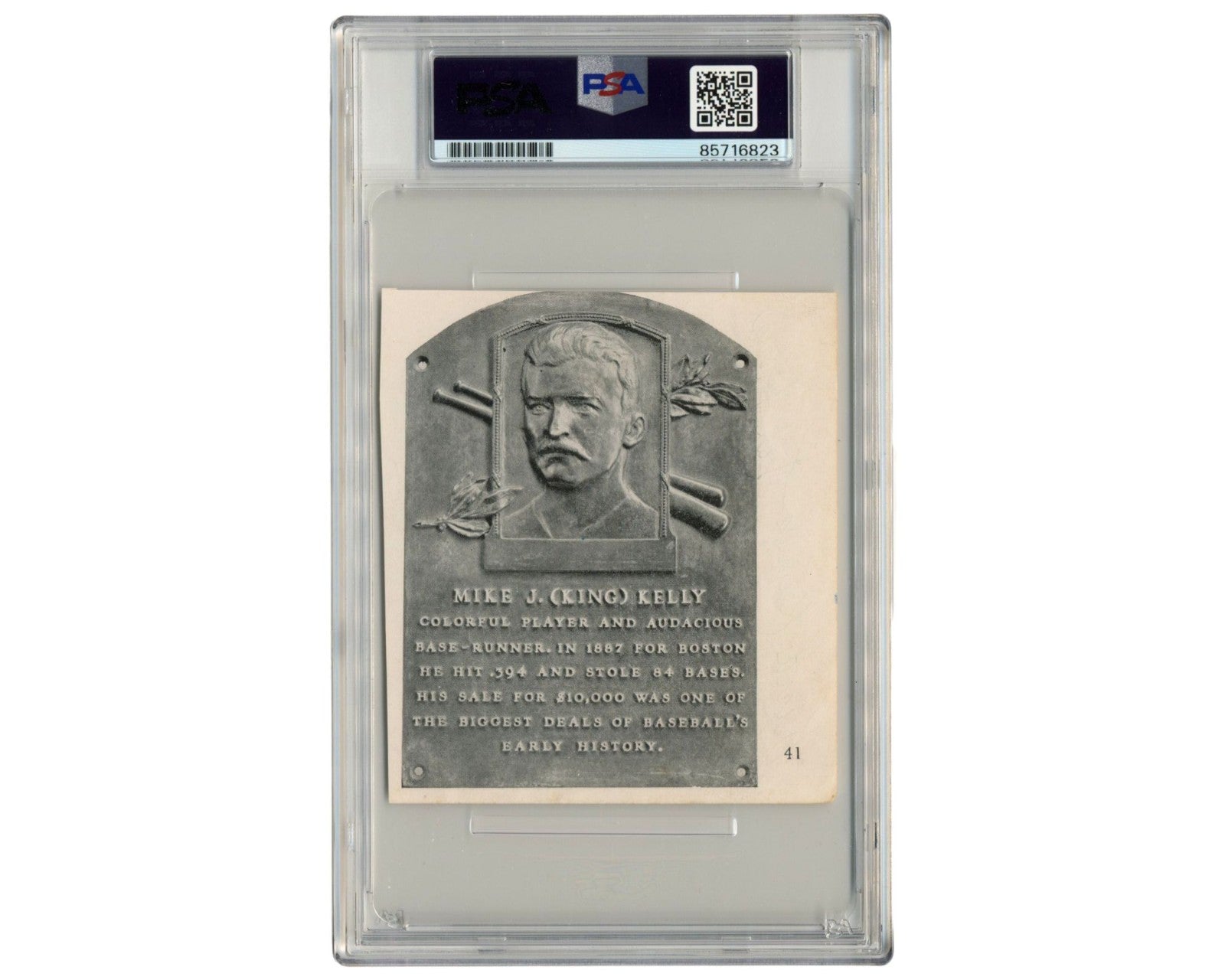 HOFer Ted Lyons Hall of Fame Plaque Cut Signature PSA Mint 9 Auto