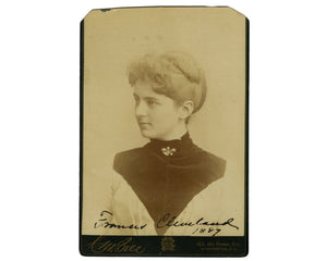 First Lady Frances Cleveland Signed & Dated Cabinet Card PSA Auto