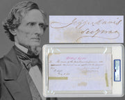 C. Pres. JEFFERSON DAVIS Signed Doc Soldiers Sick Pay During Bleeding Kansas PSA