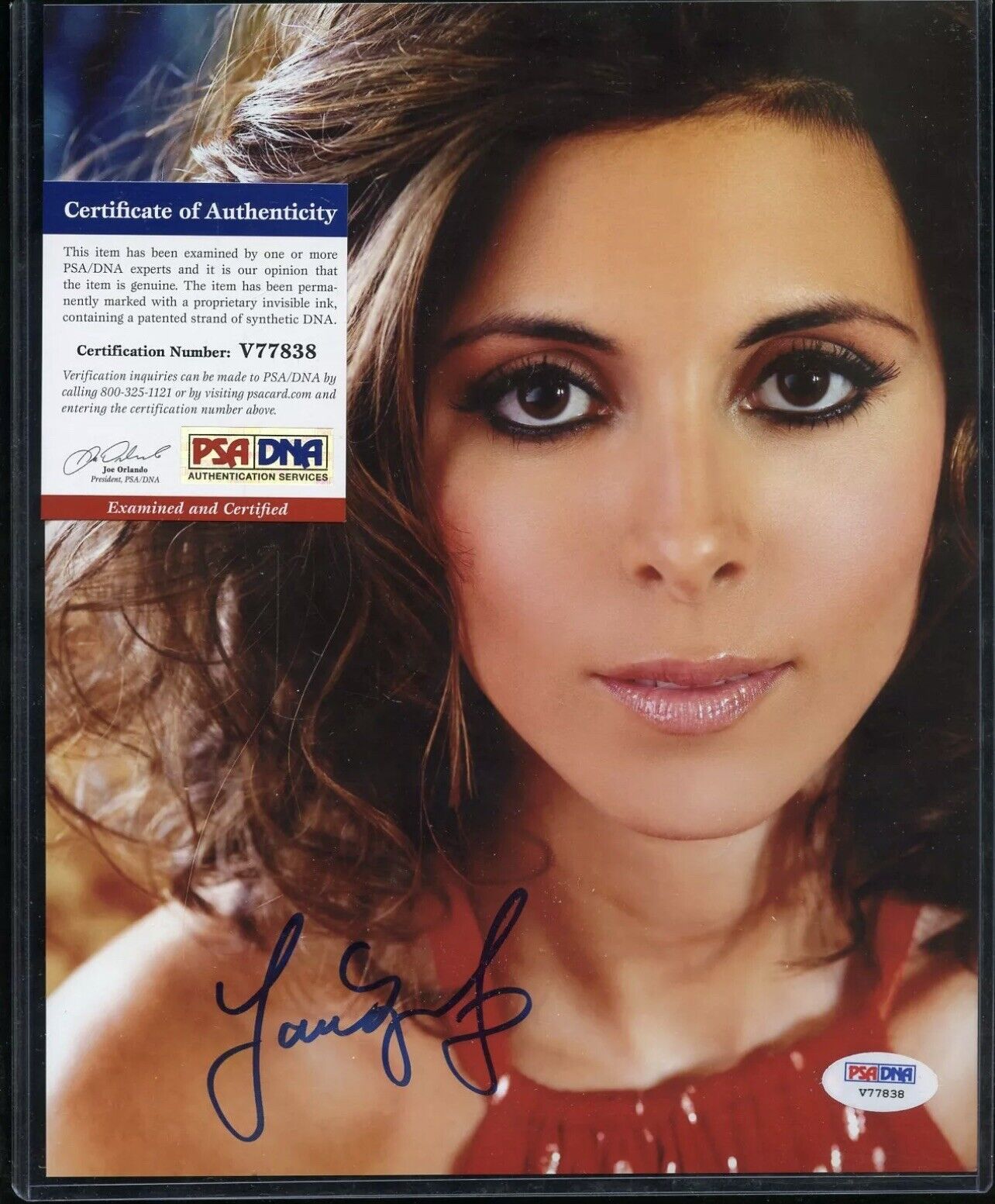 Sopranos Star Jamie-Lynn Sigler Signed 8x10 Photo PSA AUTO Autograph Meadow