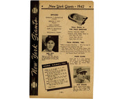 Mel Ott Signed 1942 New York Giants Page JSA LOA