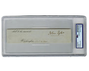 President John Tyler Signed Cut Signature as President! PSA Auto