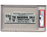 Rare President John F. Kennedy Inaugural Gala Full Ticket PSA 5