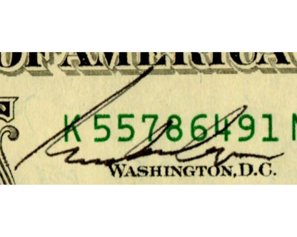 Mercury 7 Astronaut Gordon Cooper Signed Currency $1 Dollar Bill PSA Auto