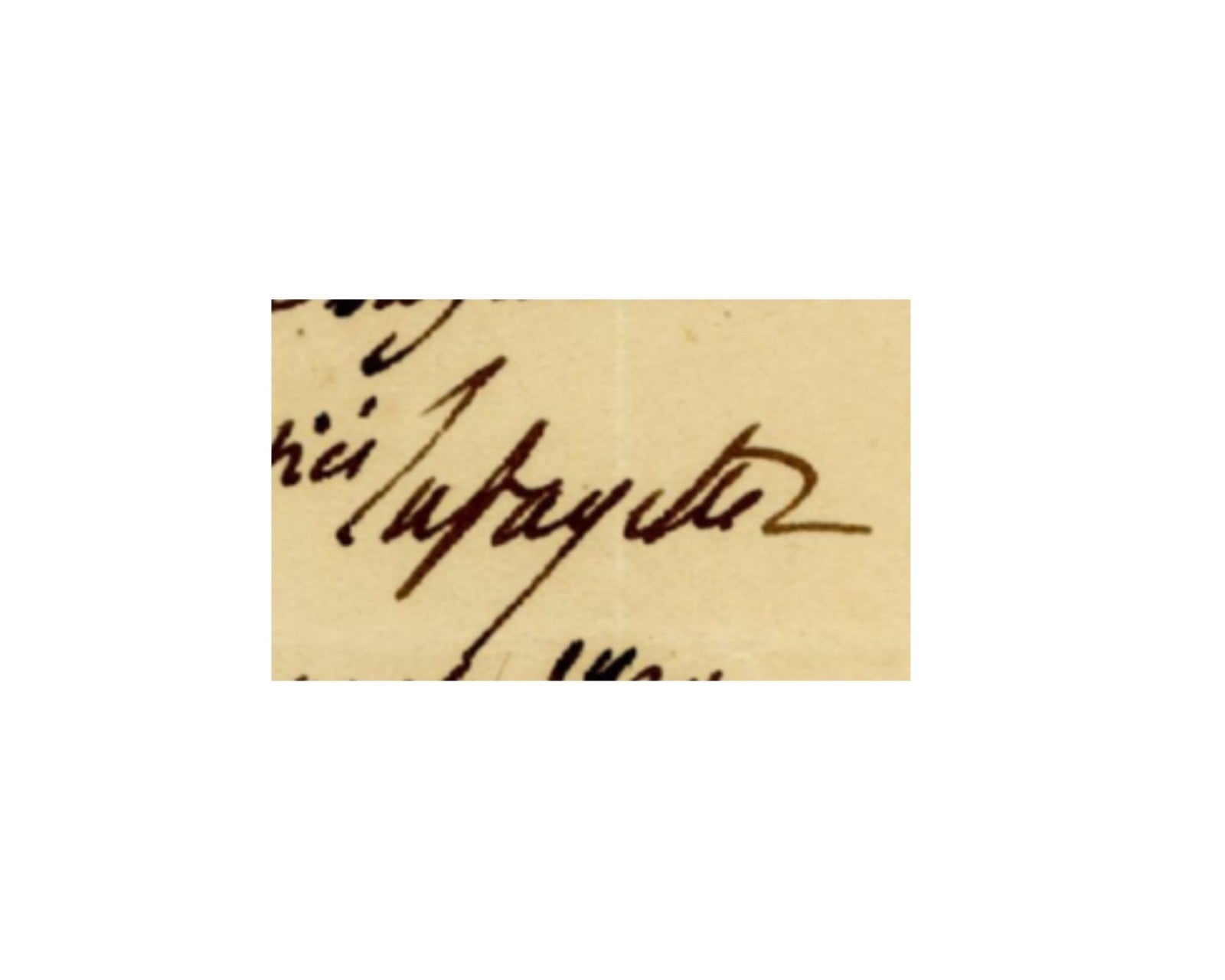 Marquis de Lafayette Signed Document Re: Payments! In French, Boldly Signed PSA