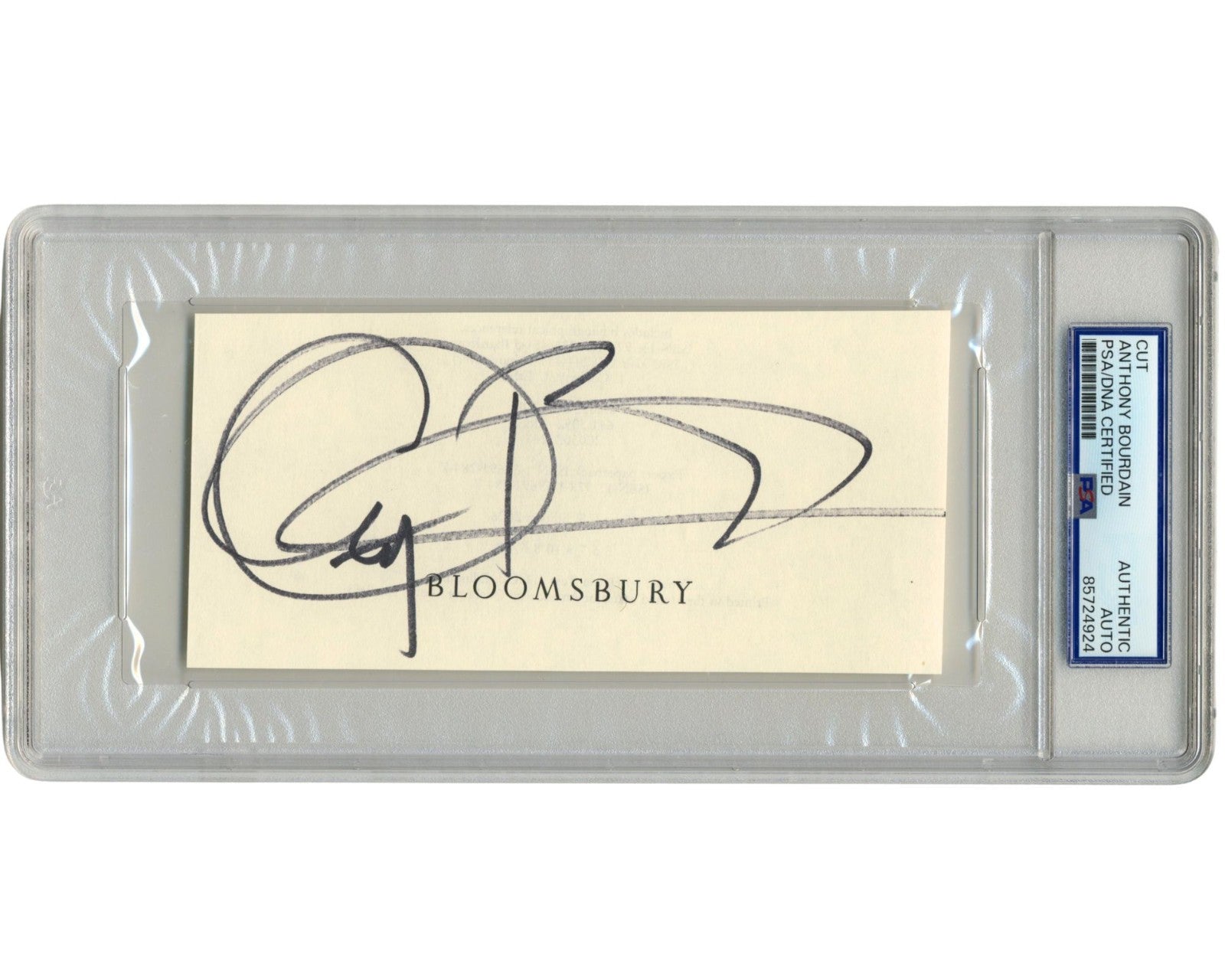 Food Icon Anthony Bourdain Large Signed Cut PSA Auto - Star of Parts Unknown!