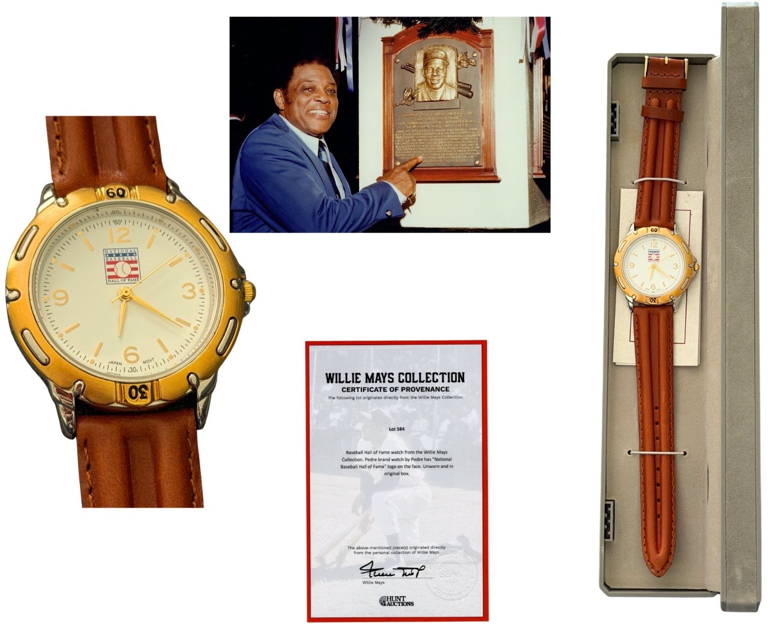 Willie Mays Personally Owned Hall of Fame Watch Ex. Mays Estate