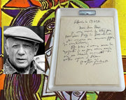 Rare Pablo Picasso Signed Handwritten Letter to his Financial Advisor PSA Auto