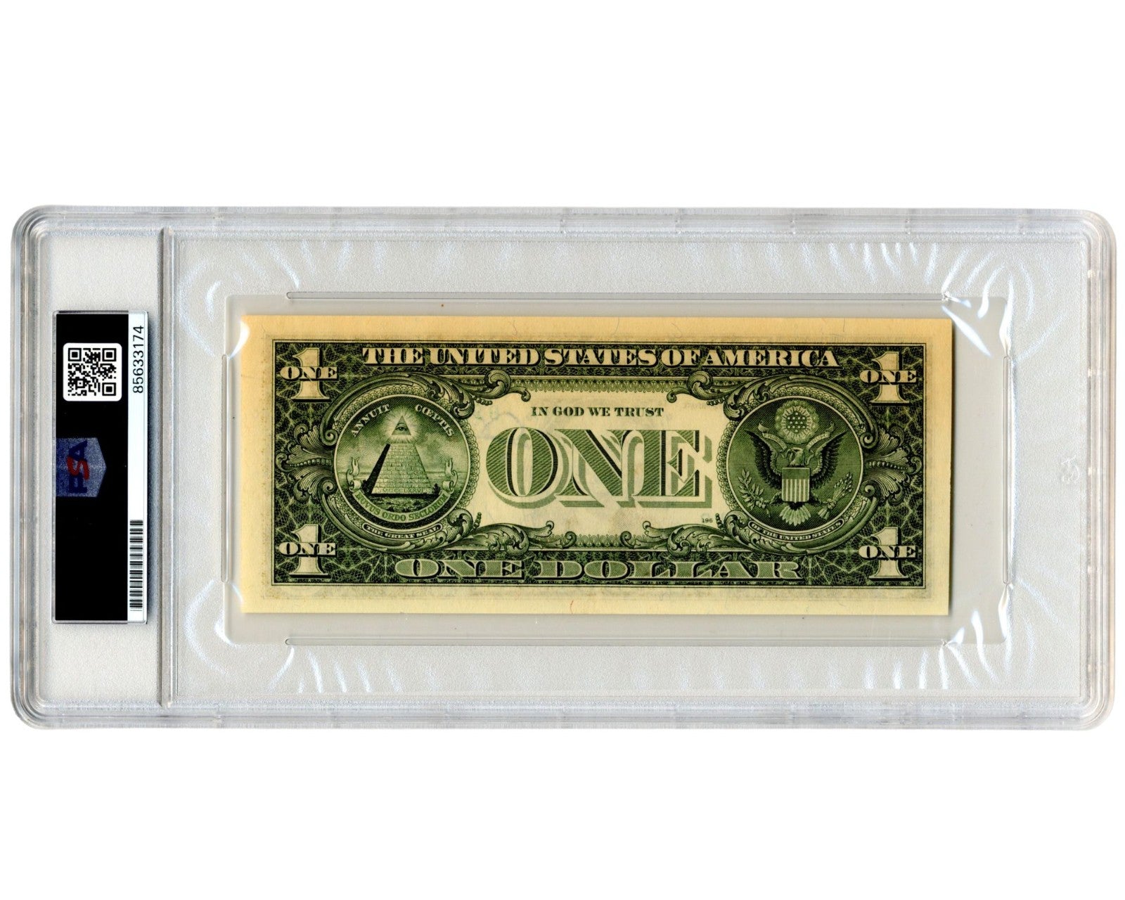 Mercury 7 Astronaut Deke Slayton Signed Currency $1 Dollar Bill PSA Auto