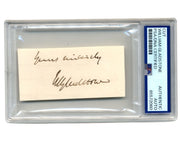 British Prime Minister William Ewart Gladstone Signed Cut PSA Auto