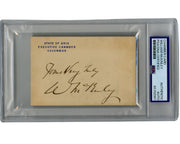President William McKinley Signed Ohio Chambers Card - PSA Bold Auto