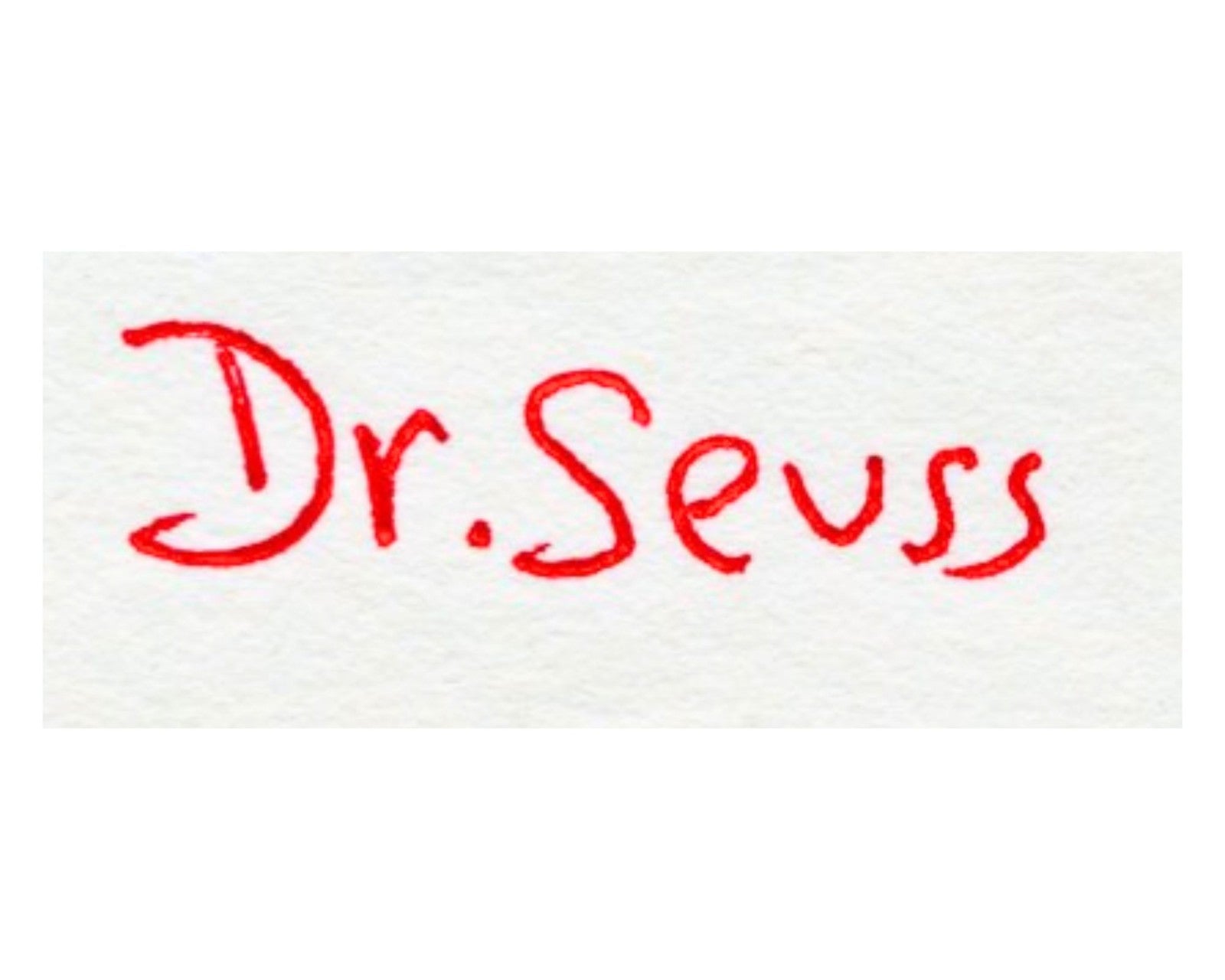Dr. Seuss Boldly Signed "Cat in the Hat" JSA Auto "One Cat For Shawn!