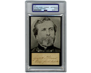 Civil War Union General George Henry Thomas Signed Cut Display PSA Auto