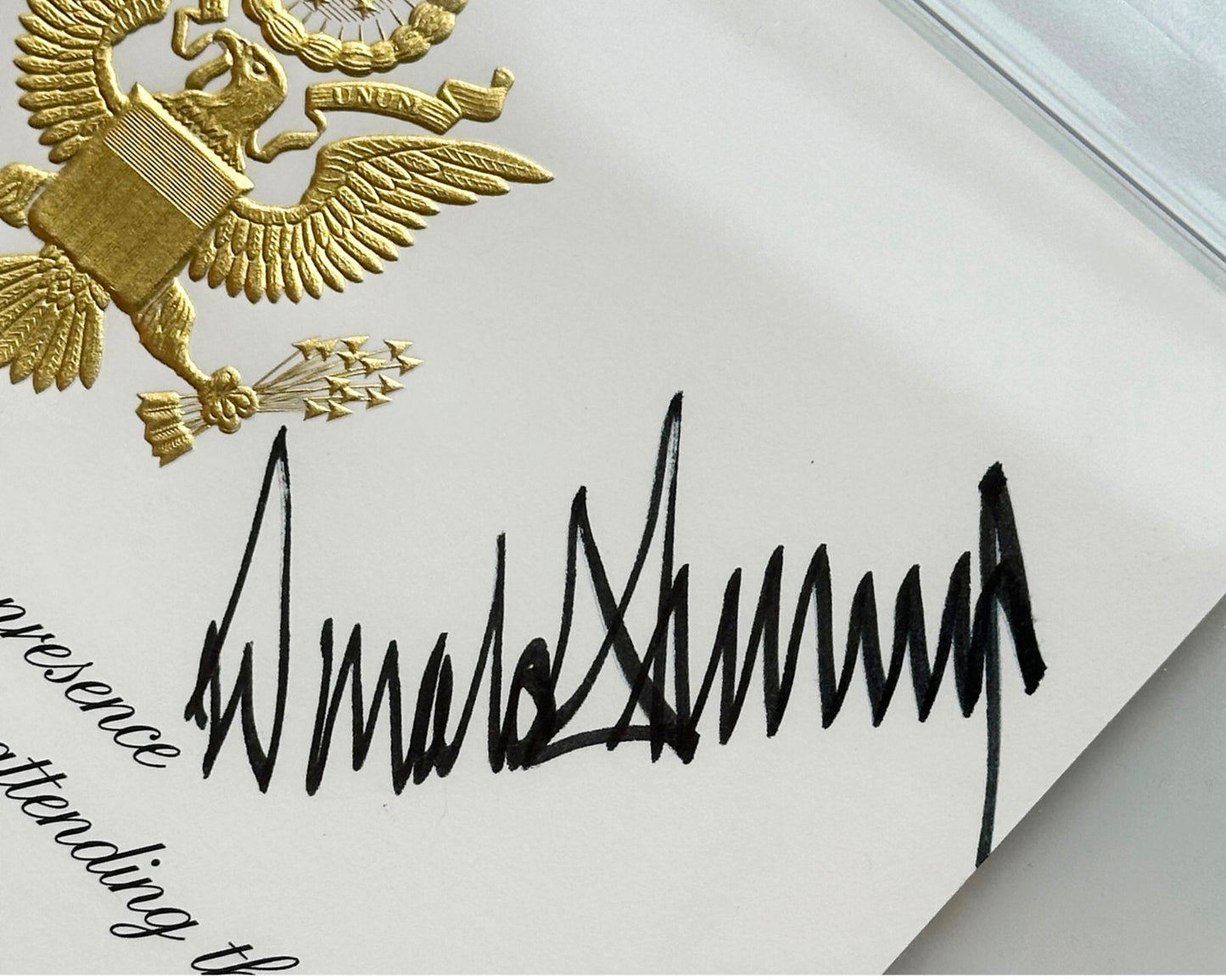 President Donald Trump Signed 2017 Inauguration Invitation PSA 8 - True Rarity!