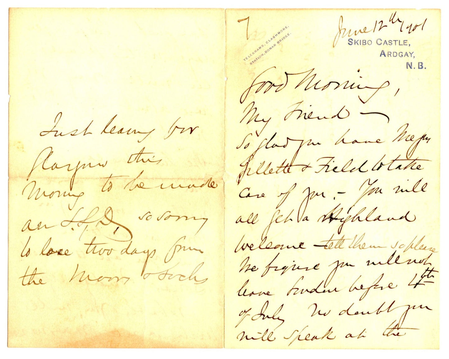 Andrew Carnegie Rare "Twice" Signed Hand Written Letter w/ "Mrs. Carnegie"! JSA