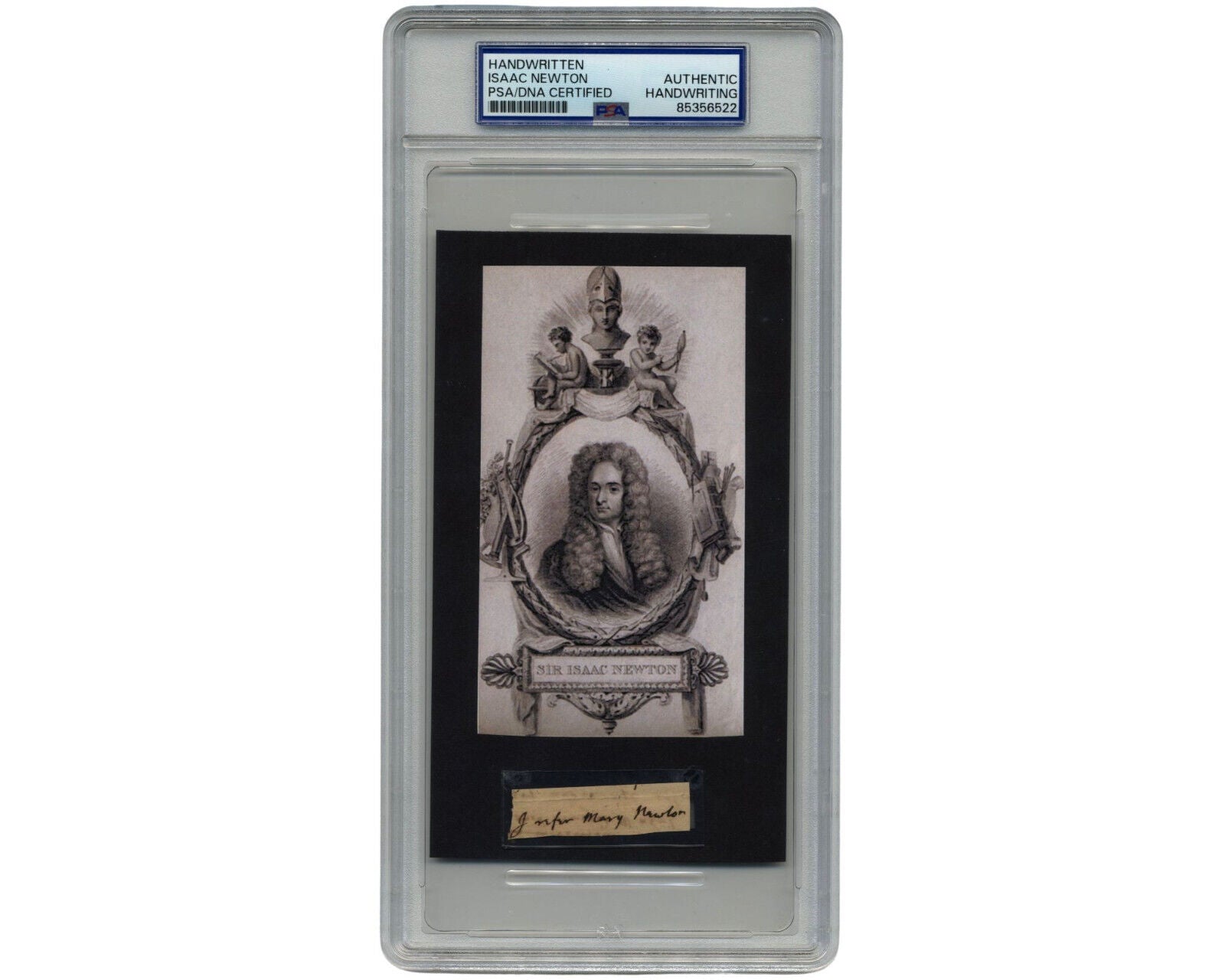 Isaac Newton Cut Signature Signed as "Newton" PSA Authentic