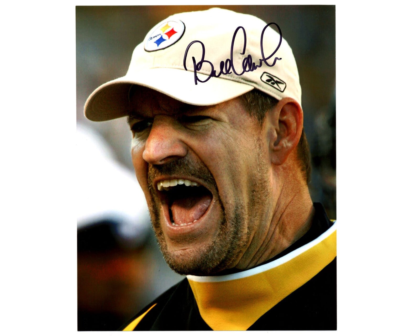 Pittsburgh Steelers Iconic Coach Bill Cowher Signed Photograph PSA