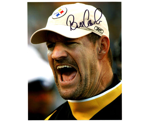Pittsburgh Steelers Iconic Coach Bill Cowher Signed Photograph PSA