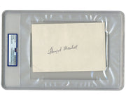 Supreme Court Justice Thurgood Marshall Large Signed Cut PSA Auto