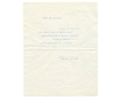 President Woodrow Wilson Signed White House Letter as Pres. PSA - Bold Auto!